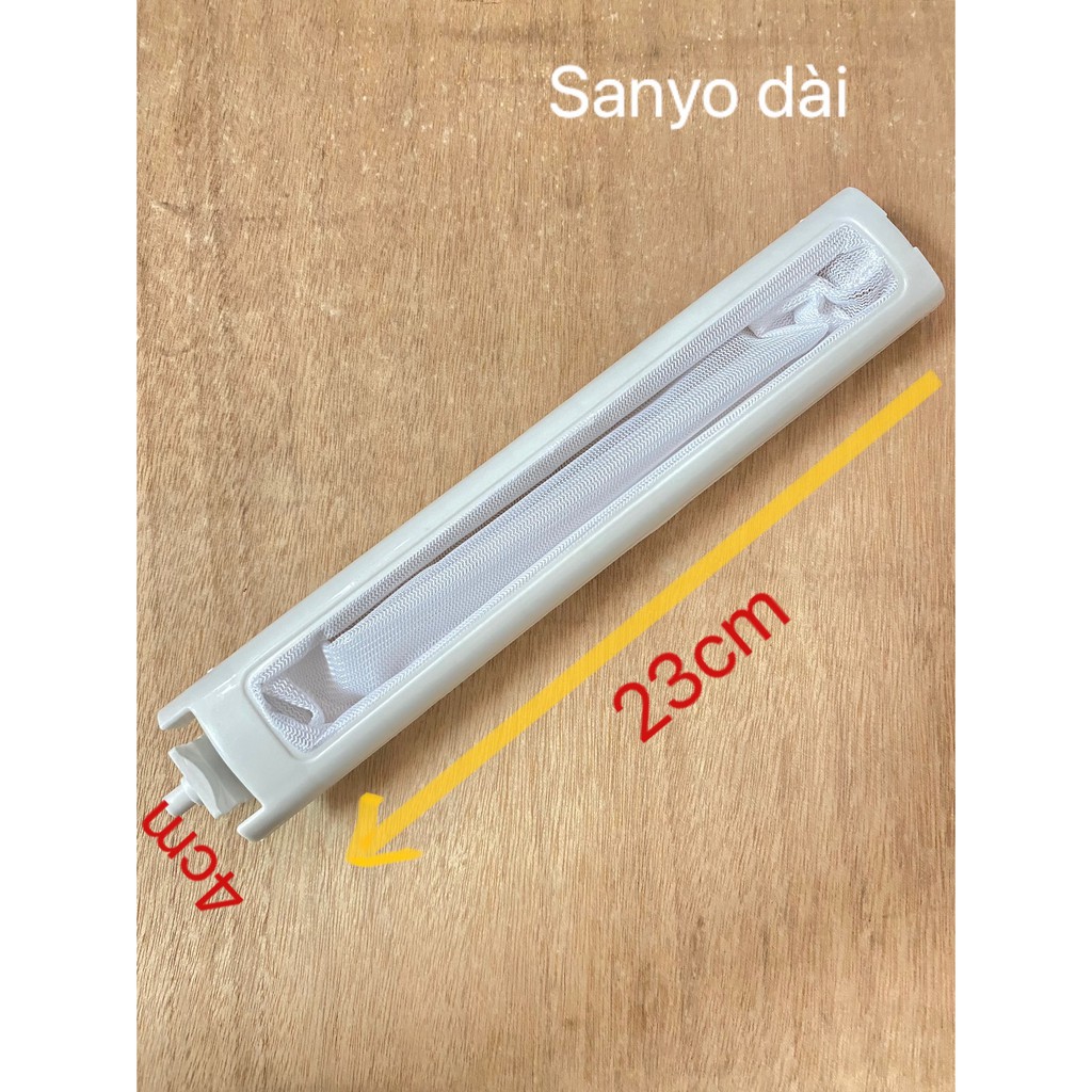 Túi lọc rác máy giặt Sanyo, lưới lọc sơ vải máy giặt Sanyo dài hàng Mới