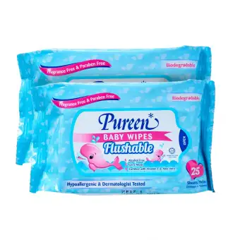 flushable baby wipes