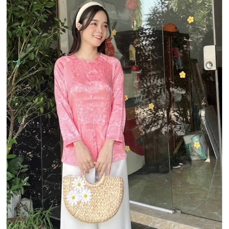 Đồ Lam Đi Chùa # Gấm Chui Ngọc Giữa