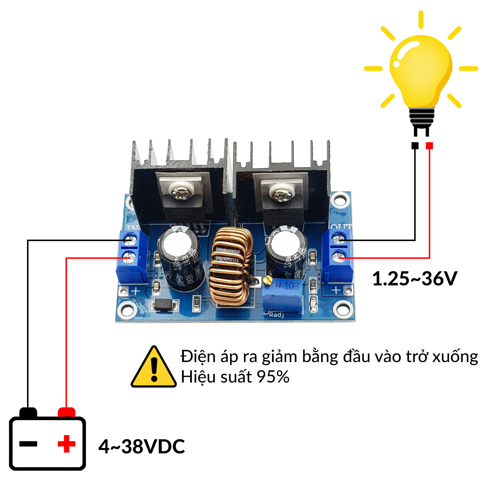 Mạch giảm áp XL4016 8A