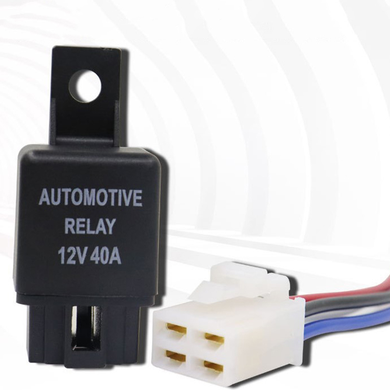 Automotive Relay 12V 4pin Car Relay With Black Red Copper Terminal Auto ...