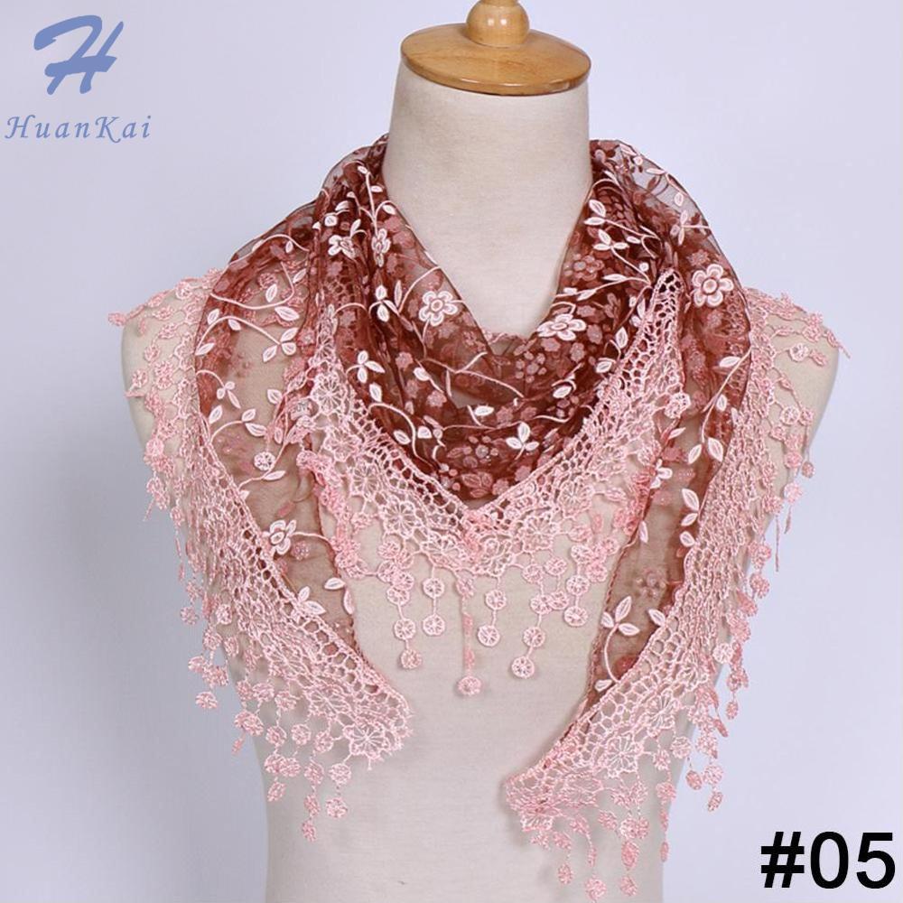 Khăn Quàng Cổ Tam Giác Xuyên Thấu Tua Rua Ren Cho Nữ, Khăn Trùm Đầu Nữ Mạng Che Mặt Dài, Khăn Choàng Khăn Choàng Hoa