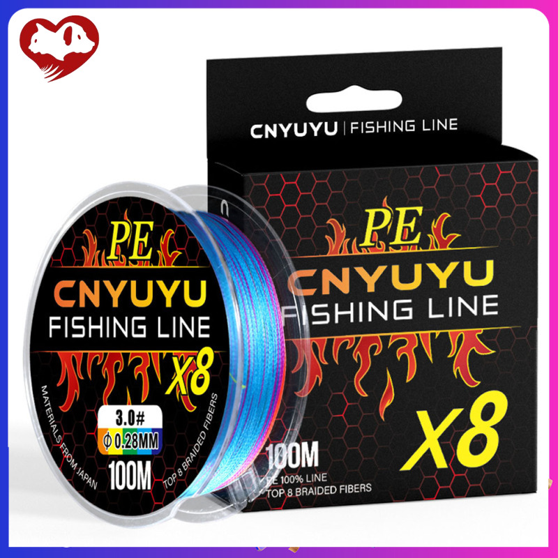 CNYUYU Braided Fishing Line 8 Strand Abrasion Resistant Braided