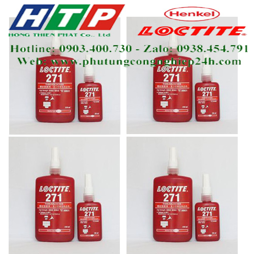 Keo 271-50ml khóa ren màu đỏ