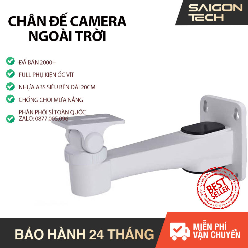 🔴[ĐANG SALE 11.11] Chân Đế Camera Ngoài Trời Chất Lượng Cao – Độ dài 20 cm – Bằng nhựa cao cấp xoay 180 chiều ngang 110 độ chiều dọc – Phù hợp tất cả các loại camera – Saigon Technology #cameraanninh #revodoi