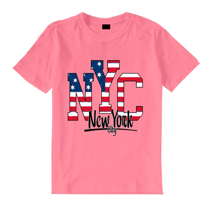 Áo thun nam nữ new york city tay ngắn vải thun cotton mềm mịn