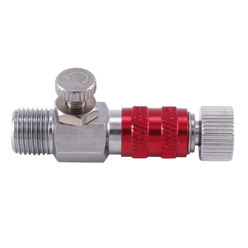 Airbrush Quick Release Air Control Fitting Adapter 1/8 Inch Threaded Hose Connection Adjustment