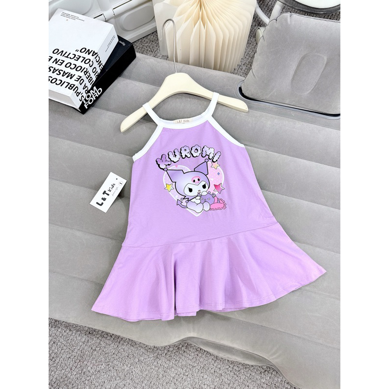 Váy đầm 2 dây đuôi cá CS100 Kuromi cho bé gái