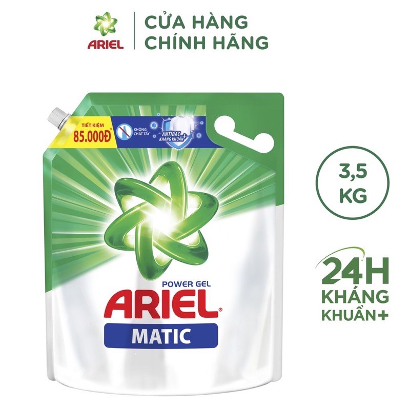 HCM - Nước giặt Ariel túi 3.5kg matic đậm đặc