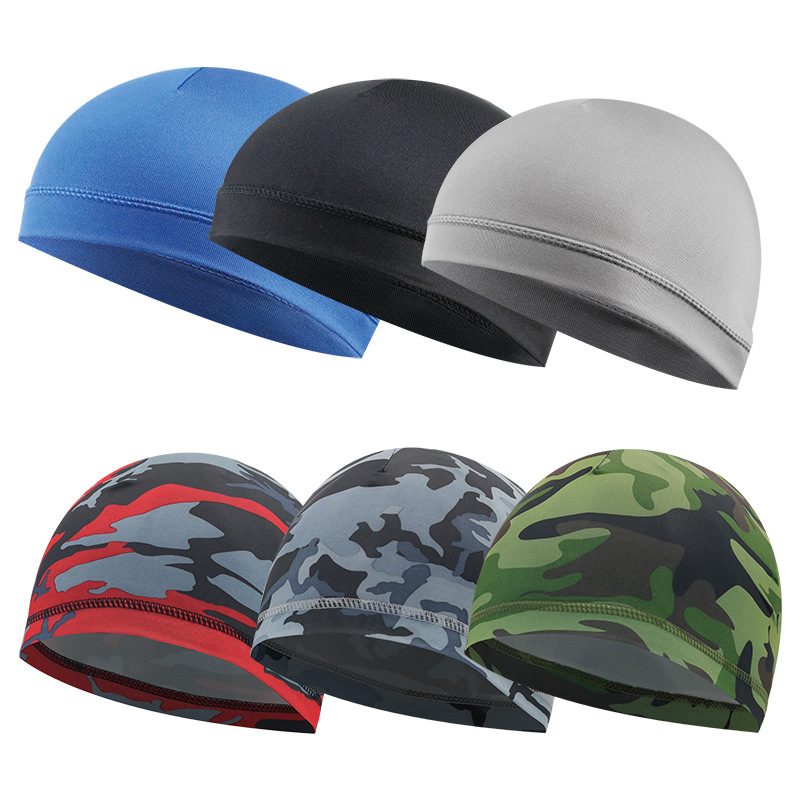 Outdoor Sport Cycling Helmet Hat Quick drying Skull Cap Bike Motorbike Helmet Inner Riding Headband. 