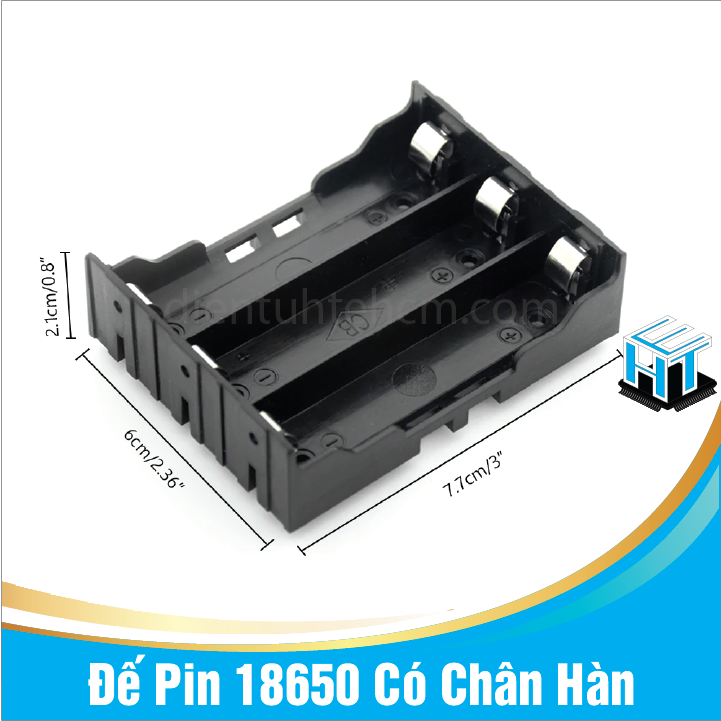 Đế Pin 18650 Có Chân Hàn nhiều phân loại