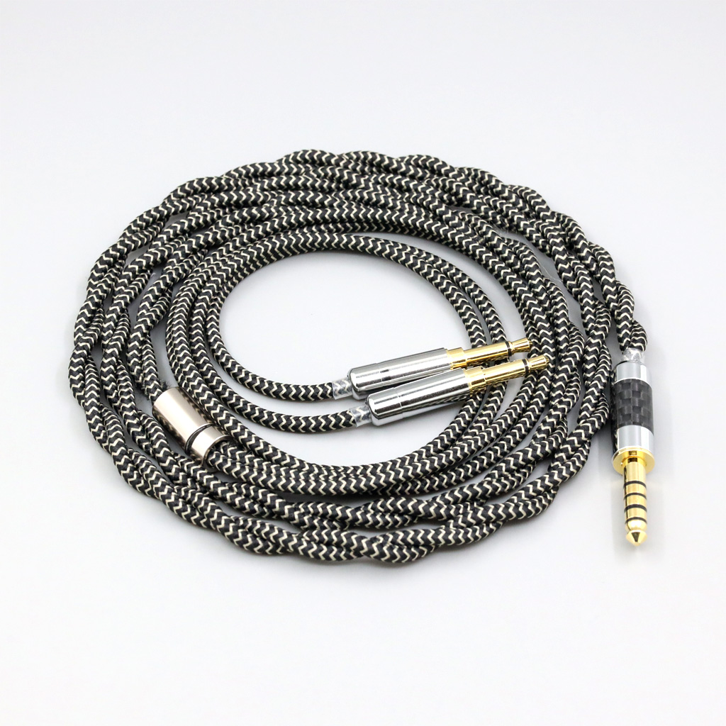 2 Core 2.8mm Litz OFC Earphone Shield Braid Sleeve Cable For Hifiman Sundara Ananda HE1000se V2 HE6se he400se Arya XS LN008063. 