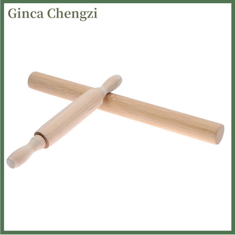 Ginca Rolling Pin Solid Wood Non stick Wooden Pressing Stick Baking Dough Kitchen Tool
