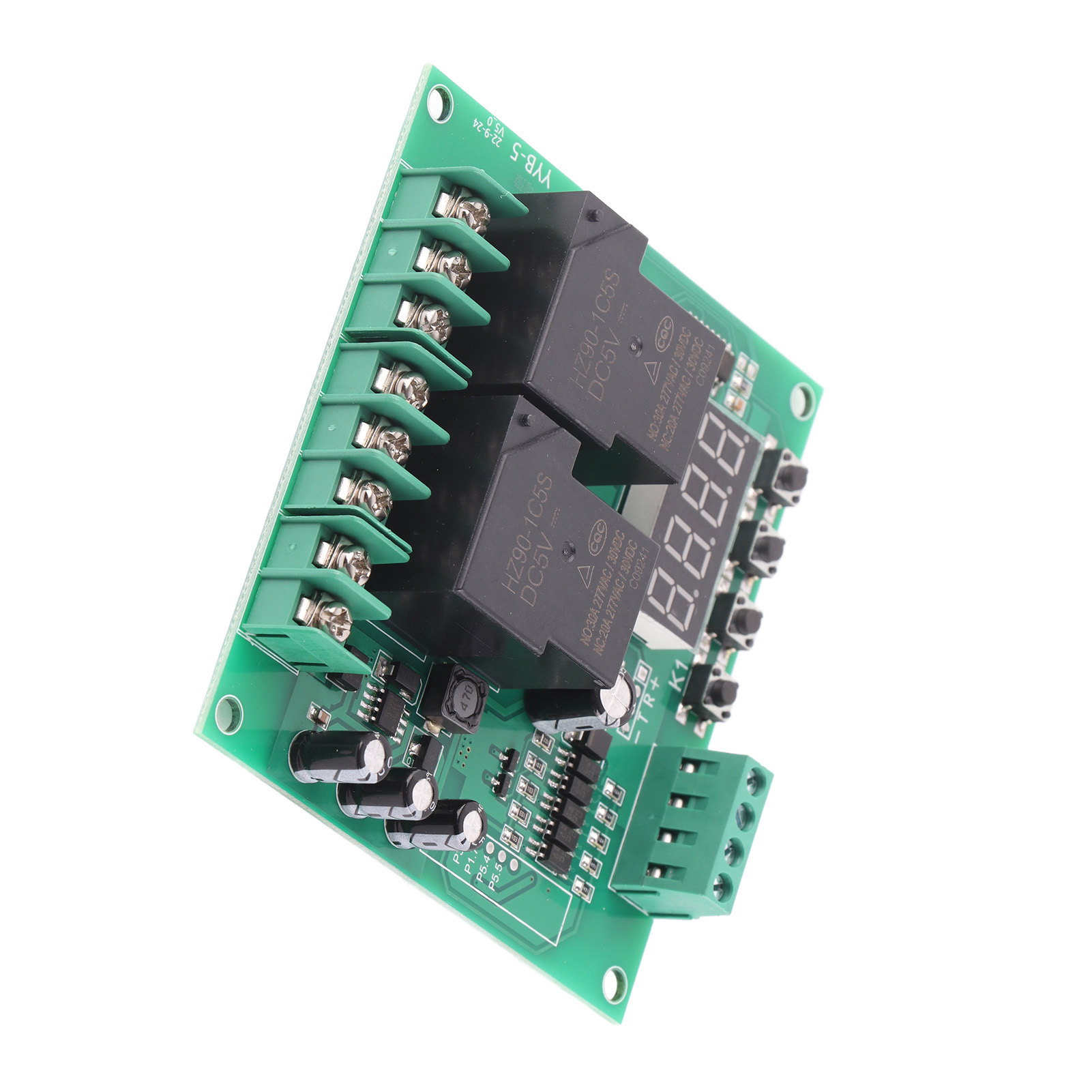 YYB-5 12v 24v Motor Forward/Reverse Control Board Two-way Relay Delay Timing Cycle Module