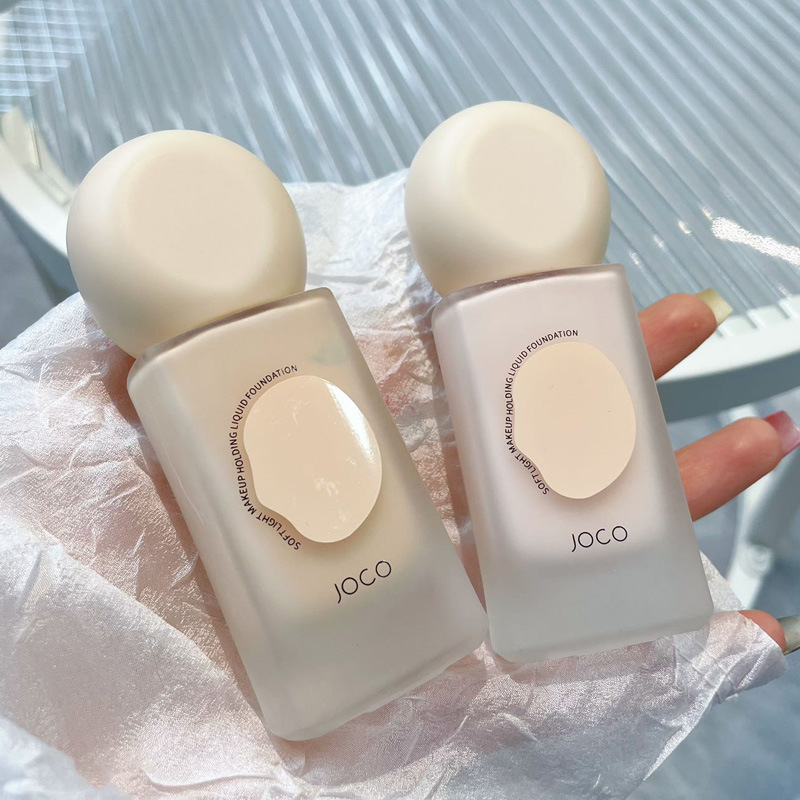 JOCO Liquid Foundation Soft Light Concealer Long Lasting Matte Oil Control Moisturizing Refreshing Waterproof BB Cream Natural Brightening Face Full Coverage Makeup