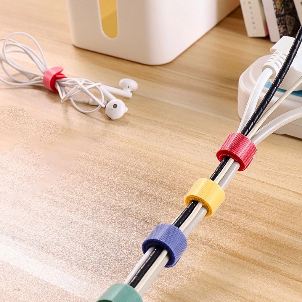 8 Chiếc Kẹp Quấn Dây Cáp Nylon Đa Năng Kẹp Quấn Dây Cáp Có Thể Tái Sử Dụng Dụng Dụng Cụ Sắp Xếp Dây Cáp