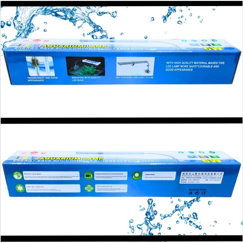 YAMANO 6 WATT Lampu Led Jepit Aquarium Aquascape