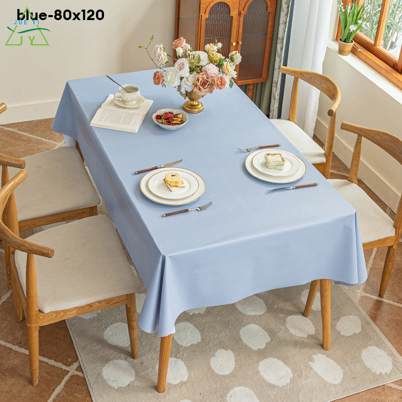 KS Tablecloth waterproof, oil-proof and washable household rectangular dining table tablecloth is luxurious and high-grade tea table cloth.