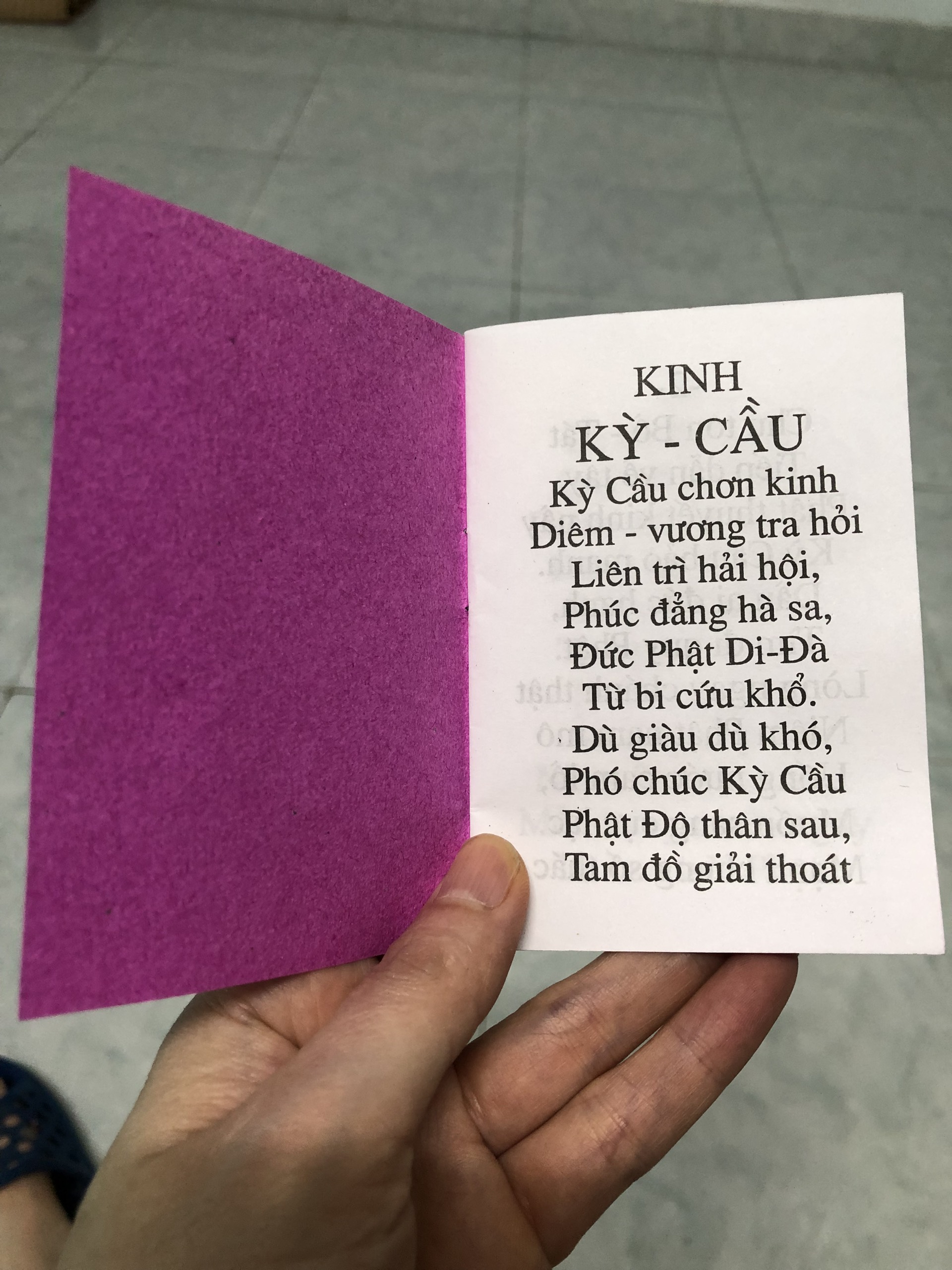 Kinh kỳ cầu - Kỳ cầu chơn kinh