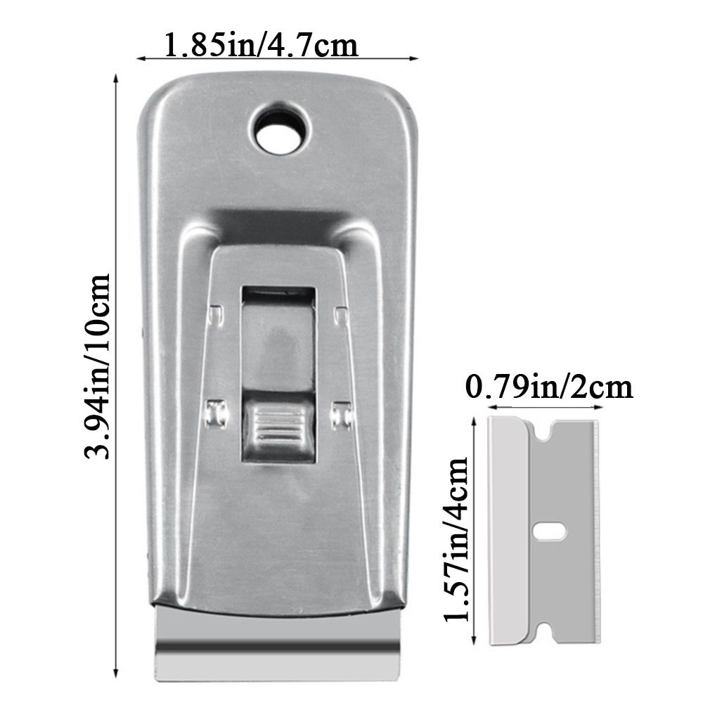 Retractable Stainless Steel Scraper Metal Blade Single Edge Razor ...