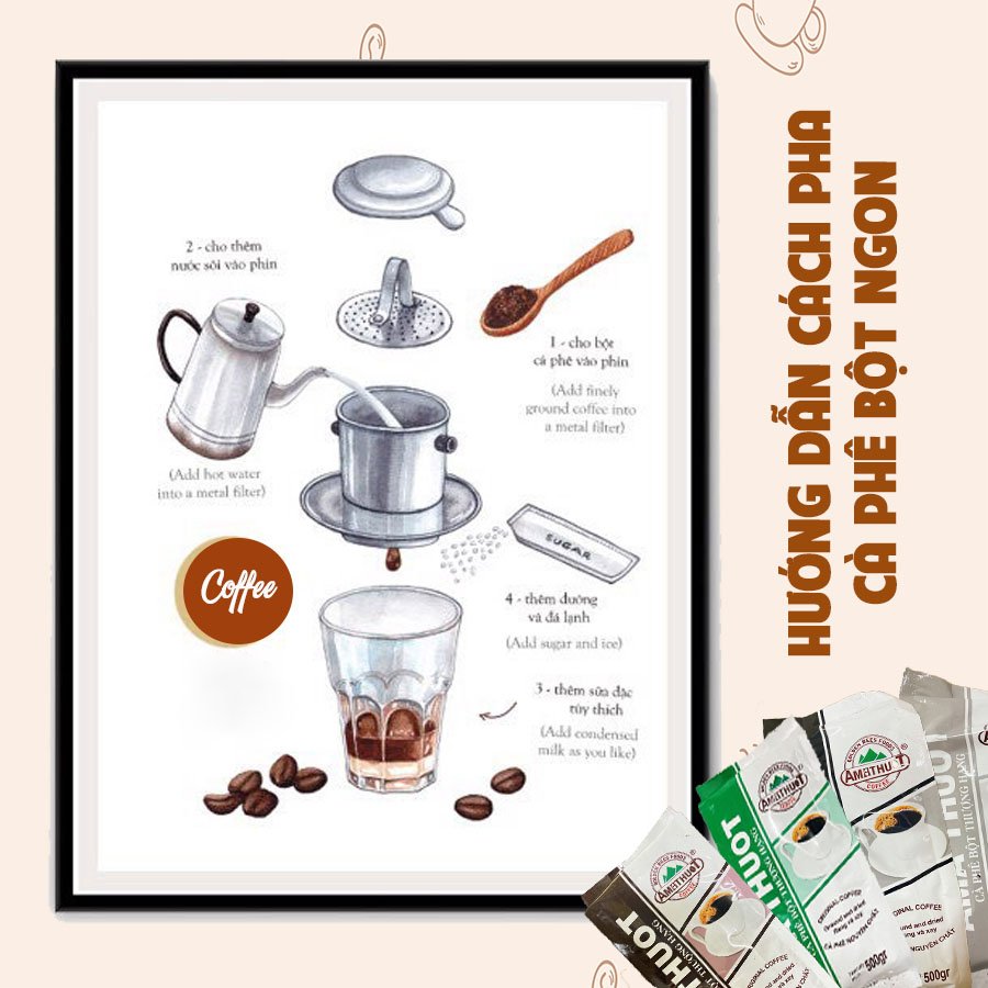 Cà phê Arabica Cầu Đất nguyên chất rang mộc 500gr