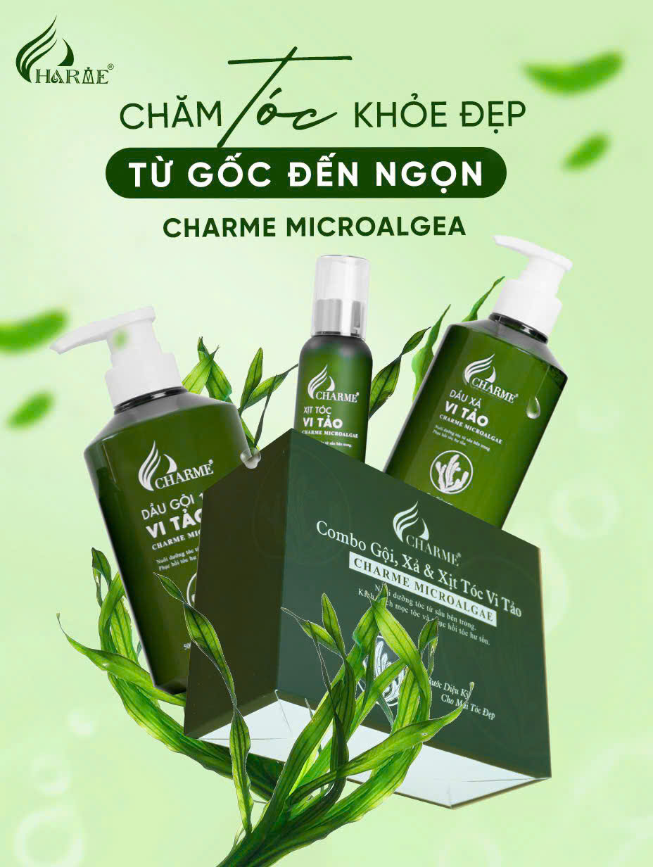 Combo gội xả vi tảo ( tặng xịt tóc )