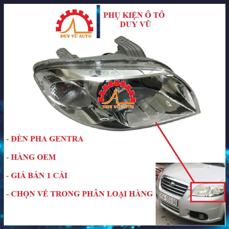 Deawoo Gentra Aveo Headlights