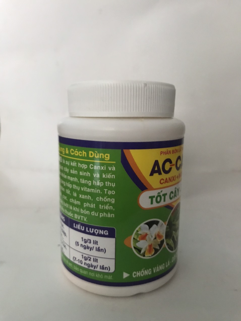 PHÂN BÓN LÁ TRUNG LƯỢNG AC CAMO (CANXI + MOLYPDEN) Hũ 100g