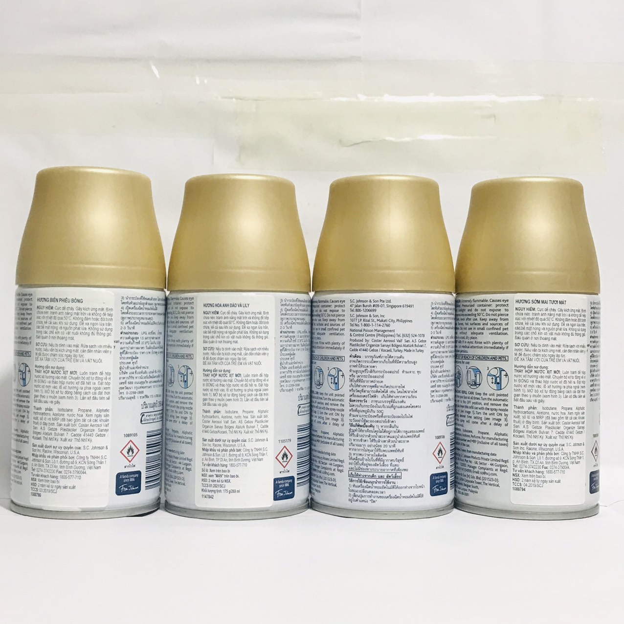 Bình ( Lõi) xịt thơm phòng tự động GLADE Thái Lan 175g