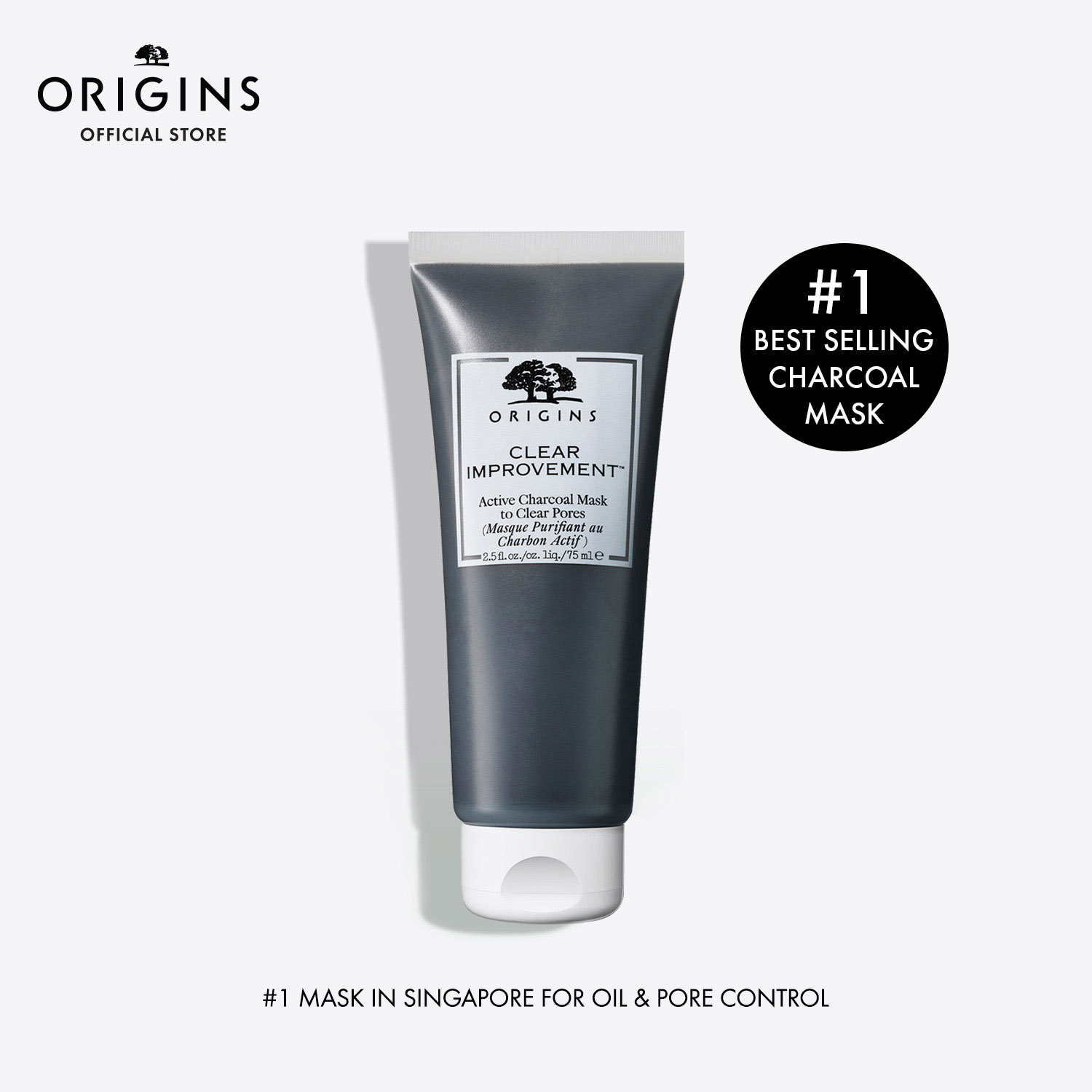 Origins Clear Improvement Active Charcoal Mask to Clear Pores 75ml