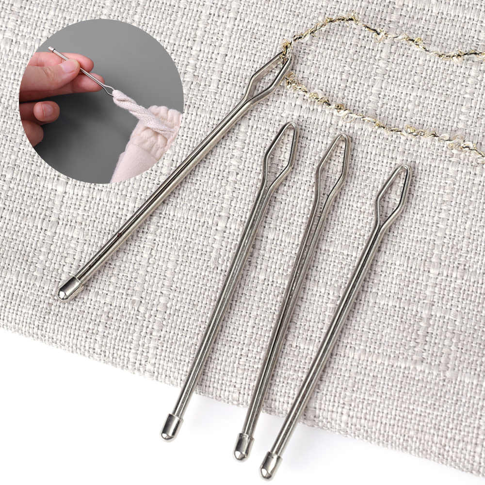 1-10PCS Closed-end Threading Needle Hat Clothes Pants Elastic Band Drawstring Threader DIY Clothing Sewing Tools