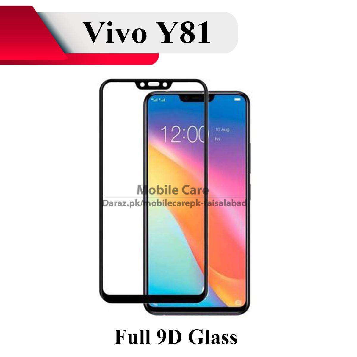 Vivo Y81 ( Y81i) Full Black 9D5D6D10D11D21D Tempered Glass Screen Protector Full Glue Edge To Edge For Vivo Y81 ( Y81i)
