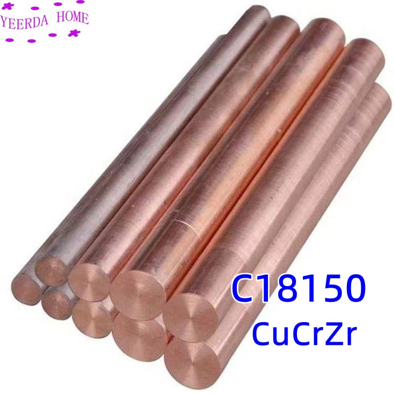 C18150 Copper bar CuCrZr rod CrZrCu Electrode Chromium Zirconium stick