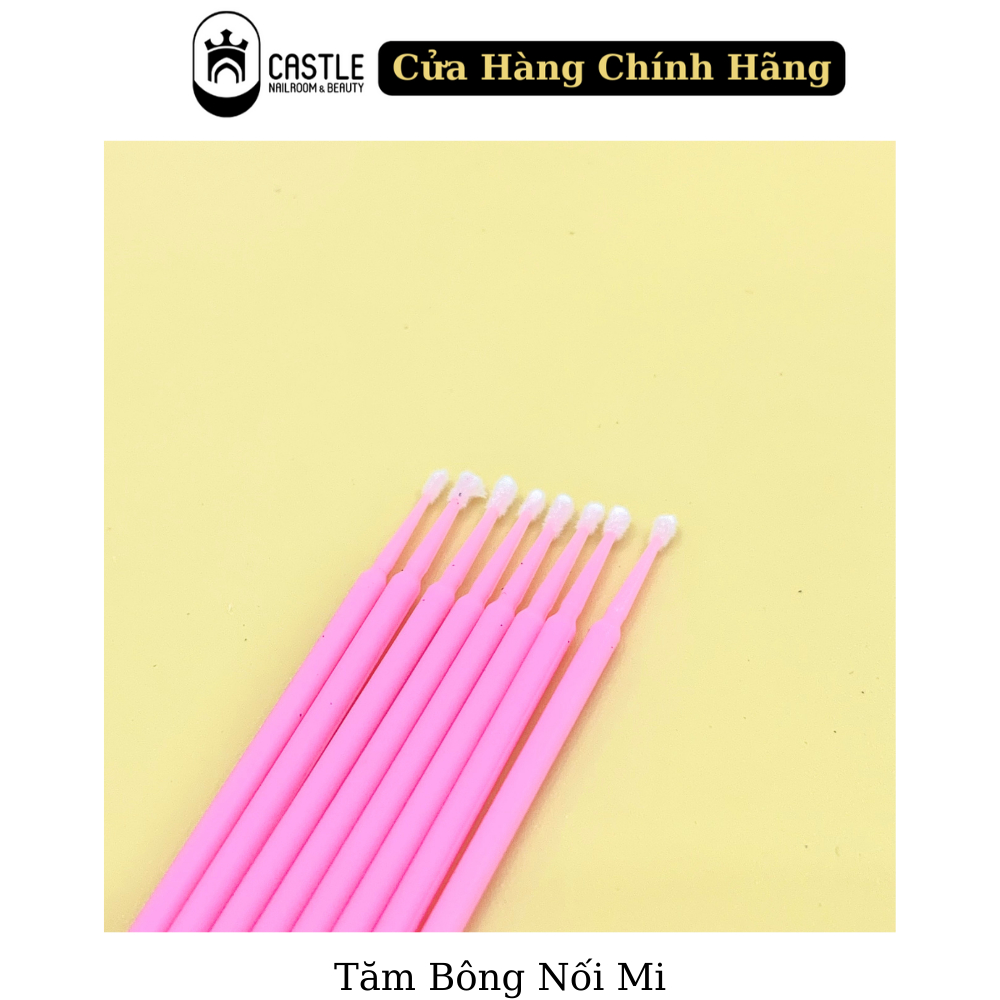 Tăm Bông Nối Mi, Phun Xăm ( 100 Cây )