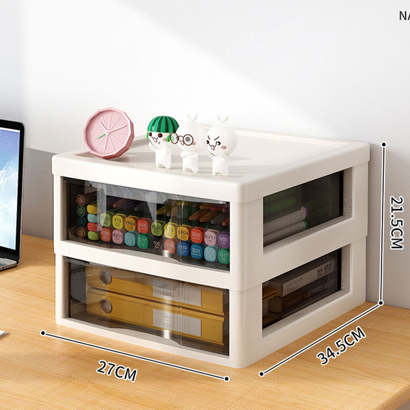 Cosmetics storage box Multilayer drawer type under table shelf floor movable skin care facial mask box storage cabinet