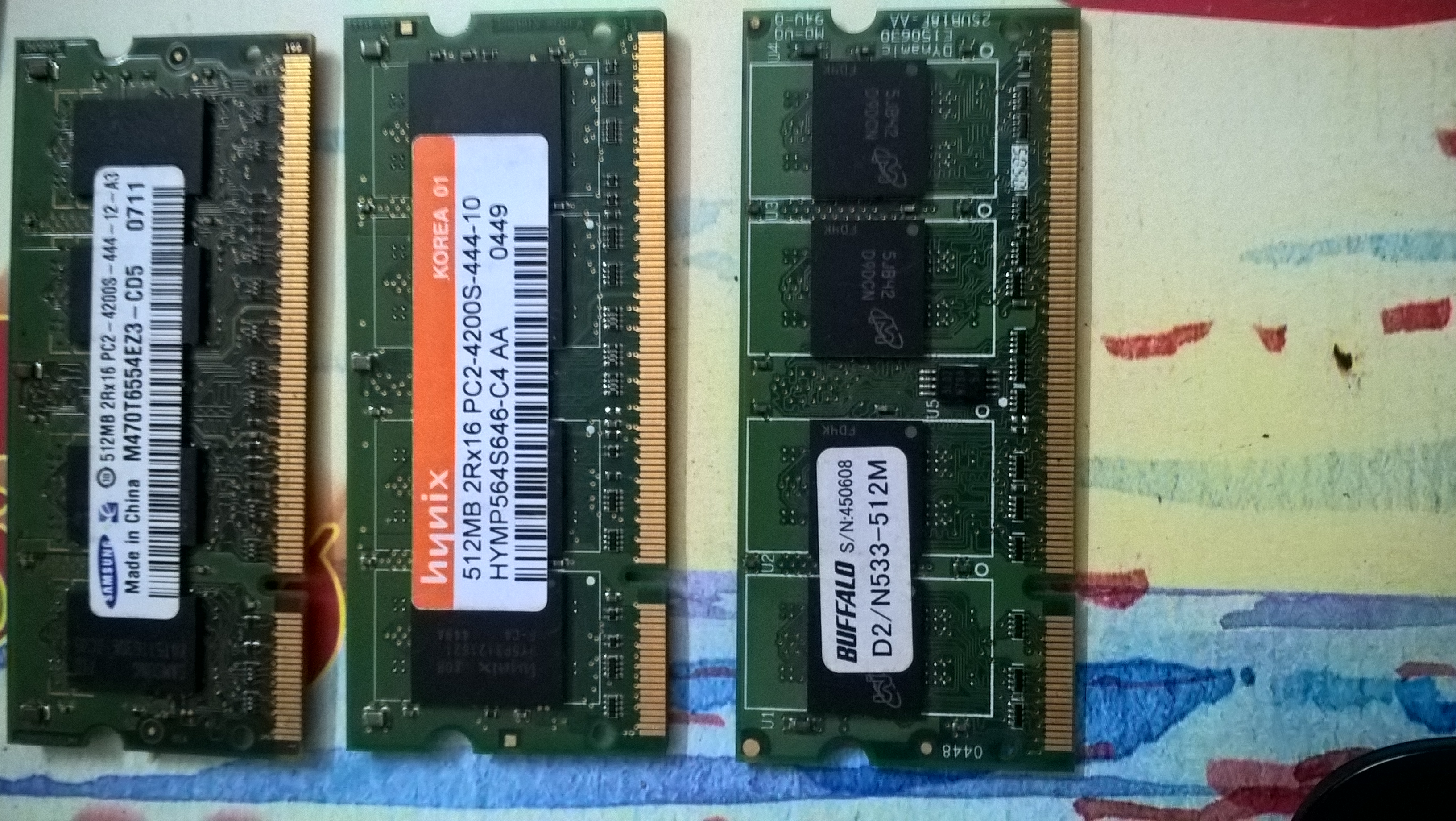 RAM laptop 512 MB