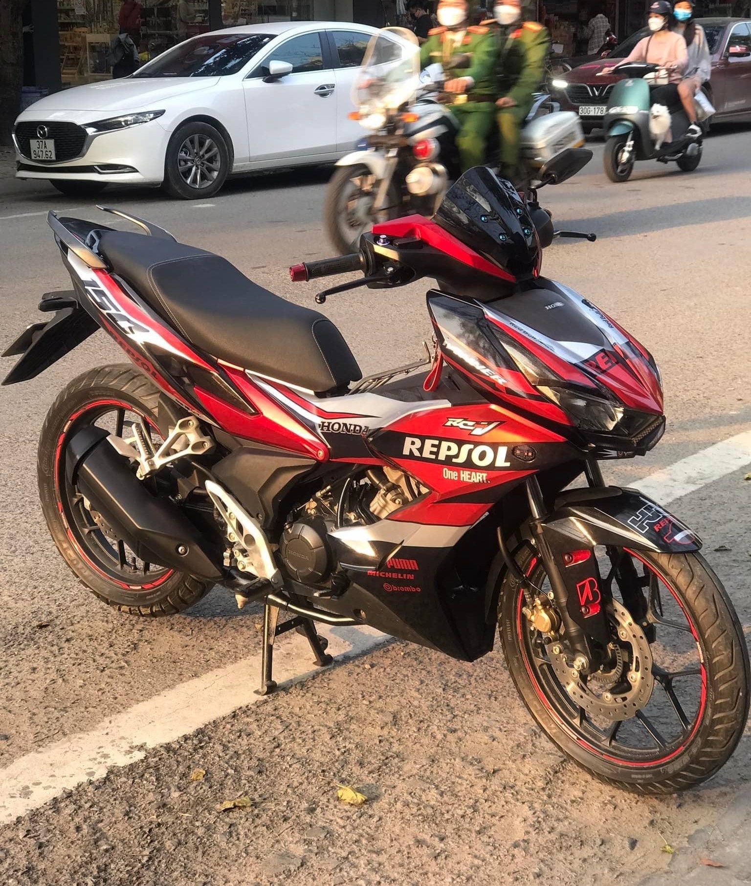 Tem Trùm WinnerX Đỏ Đen,Team Decal WinX Repsol