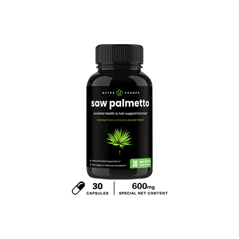 Saw Palmetto Supplement Hair Growth Vitamin Supports Healthy