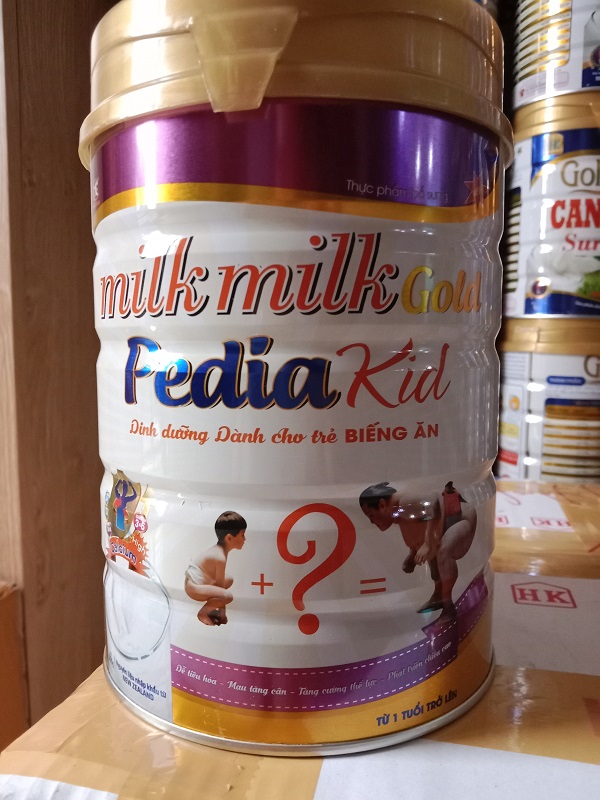 Sữa tăng cân MILKMILK PEDIA KID dành cho trẻ biếng ăn 1-15 tuổi lon 900g