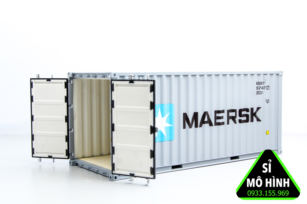 [ Sỉ Mô Hình ] Mô hình thùng container xe đầu kéo 1:24