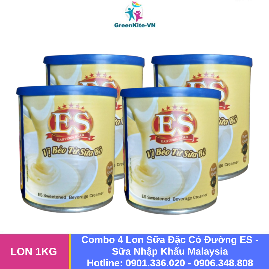 Sữa Đặc ES Lon 1kg - Sữa Đặc Có Đường - Sữa Nhập khẩu Malaysia