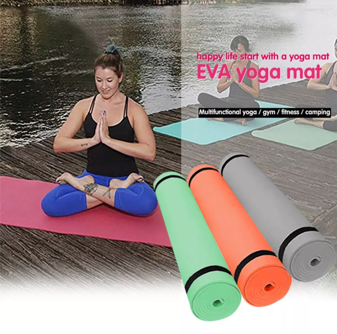 Yoga mat with Positioning line Non-Slip Carpet mat Suitable for Beginners Environment Fitness Gym mat 