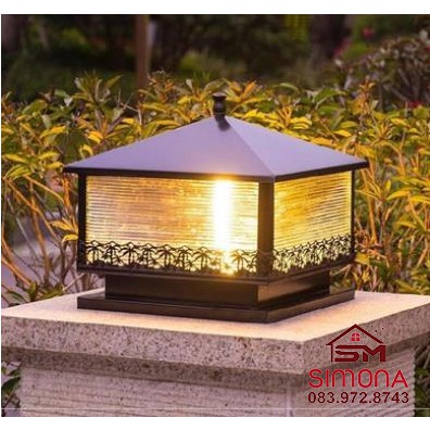 Đèn Trụ Cổng Cây Dừa Đèn Sân Vườn Cỡ 400mm DTC 7005