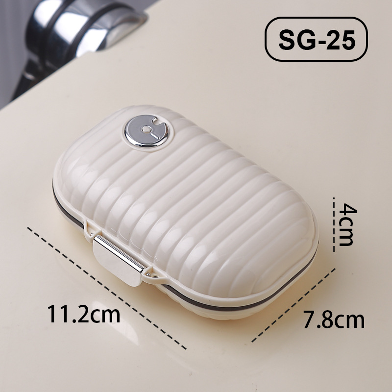Storage box Shell jewelry box Portable mini carrying large capacity pill box Pill dispenser box Creative storage box