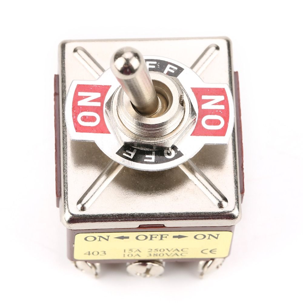 Durable ON/OFF/ON Three-position Rocker Control Heavy Duty Toggle 4PDT ...