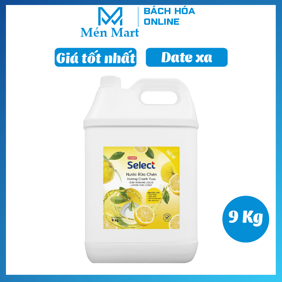 Nước rửa chén chanh yuzu Coop Select 9kg