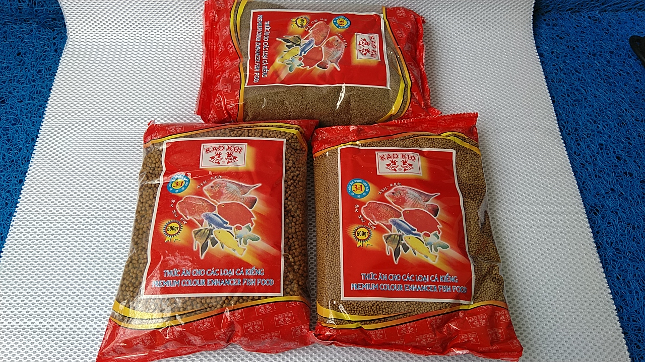 Thức ăn cá cảnh Kaokui, bịch 100gr và 500gr.