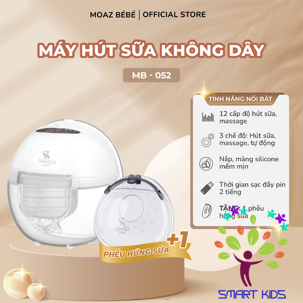 Máy Hút Sữa Không Dây Moaz Bebe Mb-052