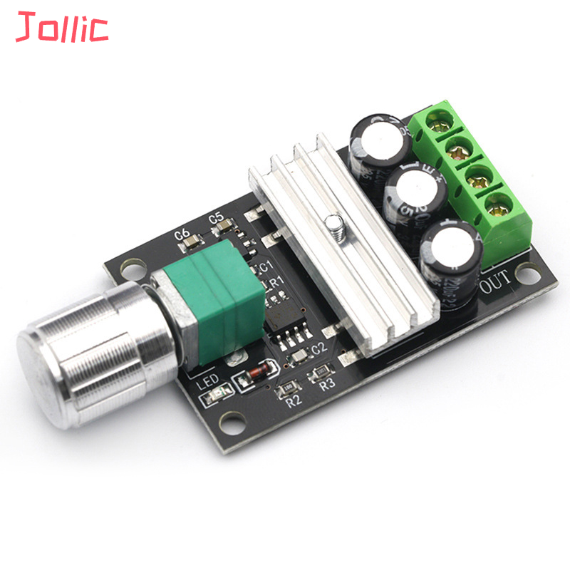 Jollic pwm dc tốc độ động cơ điều khiển 6v 12v 24v 28v 3a điều chỉnh tốc độ chuyển đổi