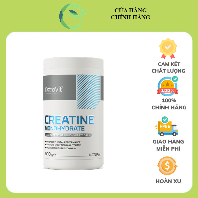 Thực Phẩm Bổ Sung 100% Creatine Monohydrate Tinh Khiết Tăng Sức Manh, Tăng Cơ Nạc, Căng Phồng Cơ